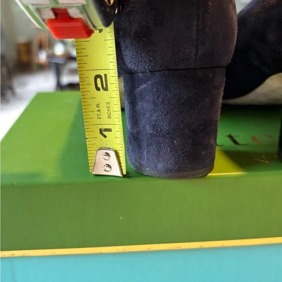Kate Spade Navy Suede Heels - Picture 5 of 5